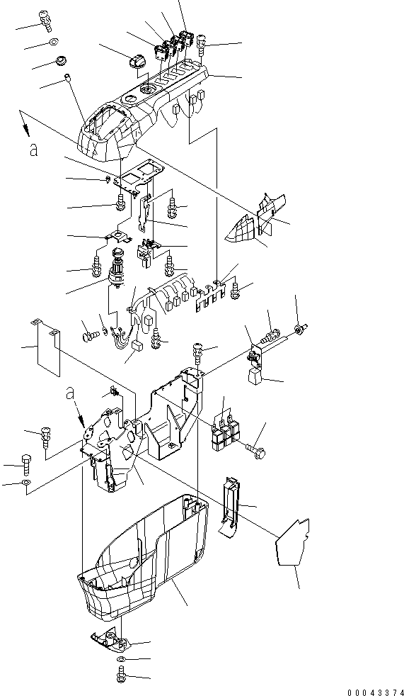 Excavators Komatsu / PC1250-8R S/N 35001-35200 (EGR-LESS)(pc12504c) / FLOOR FRAME (CONSOLE) (R.H.)(#35001-)(240790 : K1110-14A0)