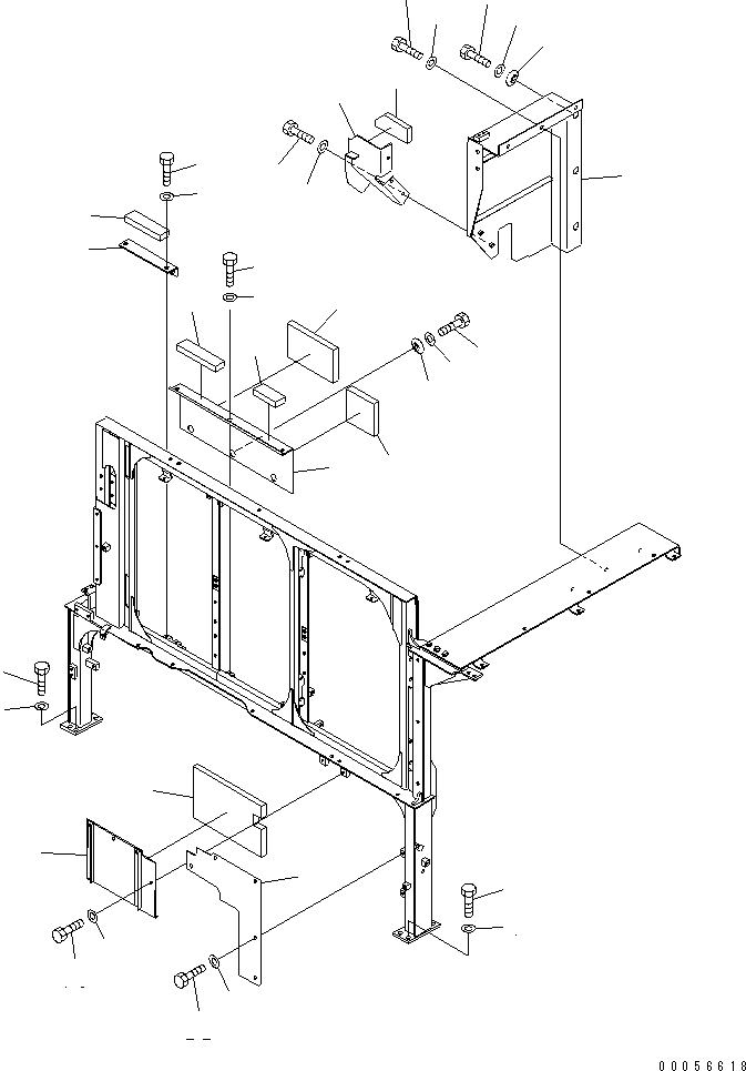 Excavators Komatsu / PC1250-8R S/N 35001-35200 (EGR-LESS)(pc12504c) / PARTITION (MACHINE CAB) (COVER) (5/6)(#35001-)(270140 : M1150-05A0)