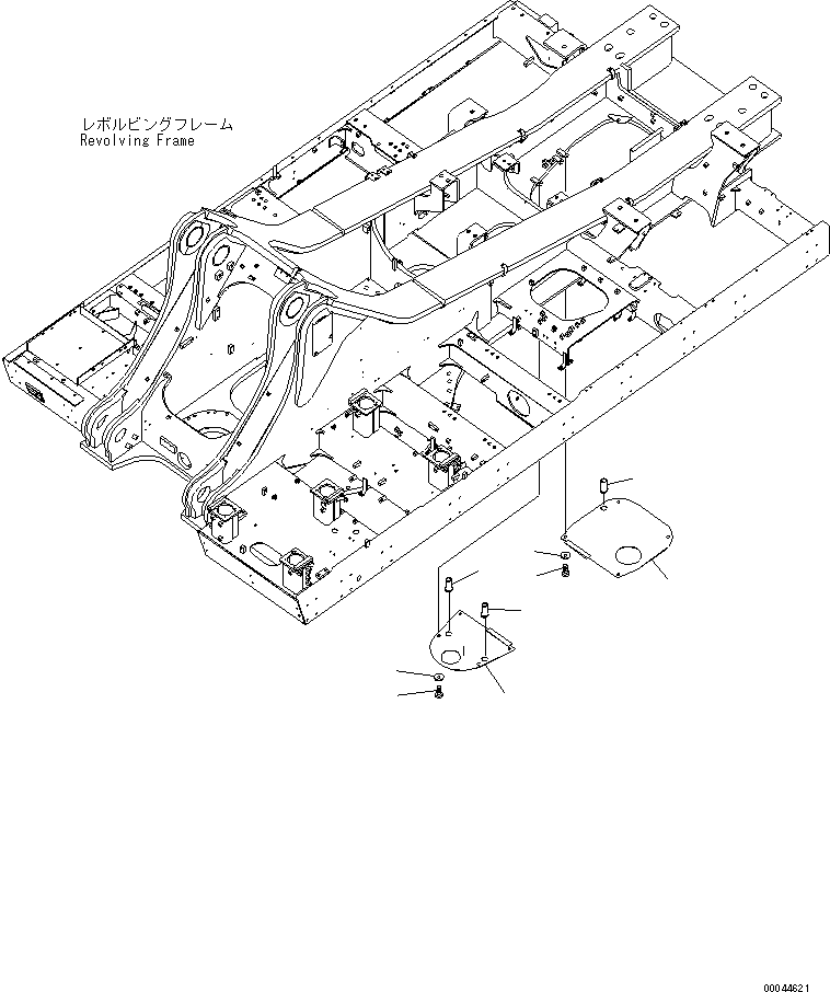 Excavators Komatsu / PC1250-8R S/N 35001-35200 (EGR-LESS)(pc12504c) / UNDER COVER (REVOLVING FRAME) (CENTER)(#35001-)(270280 : M1810-03A0)