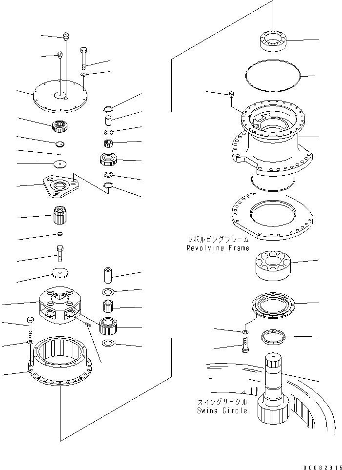 Excavators Komatsu / PC1250-8R S/N 35001-35200 (EGR-LESS)(pc12504c) / SWING MACHINERY ASS