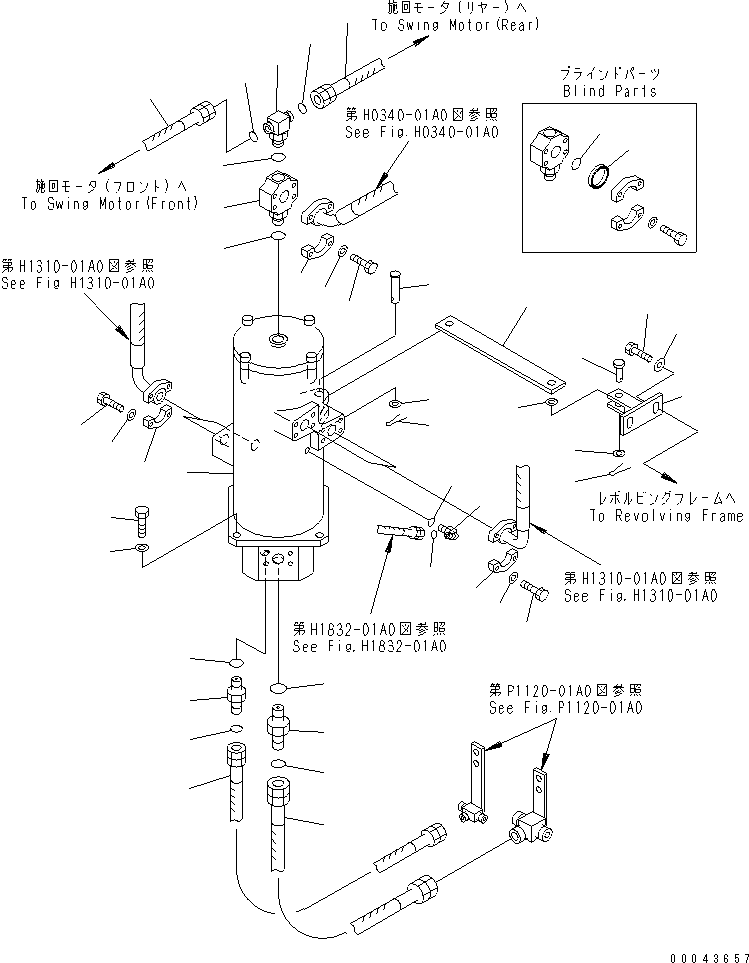 Excavators Komatsu / PC1250-8R S/N 35001-35200 (EGR-LESS)(pc12504c) / SWIVEL JOINT(#35001-35016)(300100 : N1310-01A0)