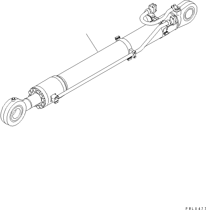 Excavators Komatsu / PC1250-8R S/N 35001-35200 (EGR-LESS)(pc12504c) / BUCKET CYLINDER (FOR BACKHOE) (FOR 5.7M ARM)(#35001-)(390310 : T1220-01A2)