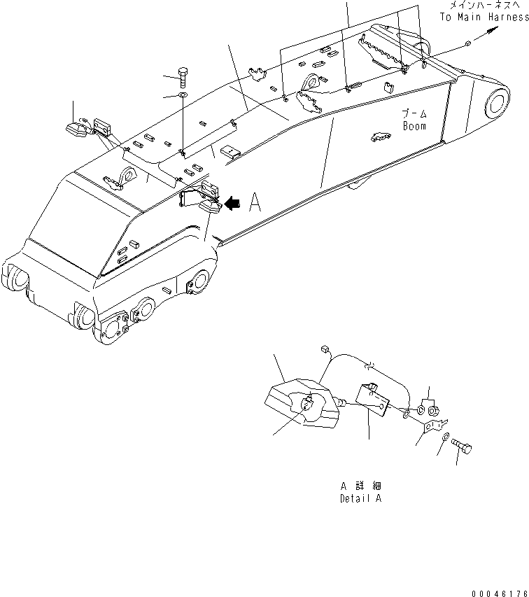 Excavators Komatsu / PC1250-8R S/N 35001-35200 (EGR-LESS)(pc12504c) / WORK EQUIPMENT (WORKING LAMP) (FOR LOADER)(#35001-)(390370 : T1310-03A0)