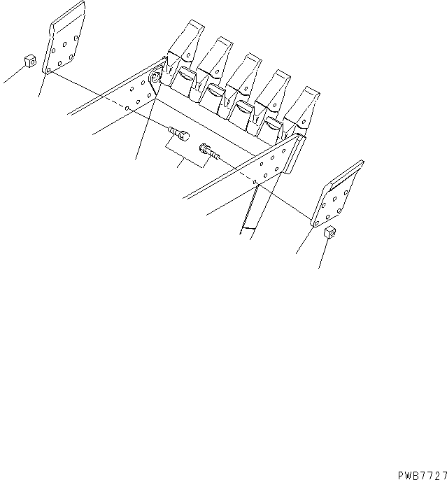 Excavators Komatsu / PC1250-8R S/N 35001-35200 (EGR-LESS)(pc12504c) / SIDE CUTTER (FOR BACKHOE BUCKET)(#35001-)(390730 : T1530-01A0)