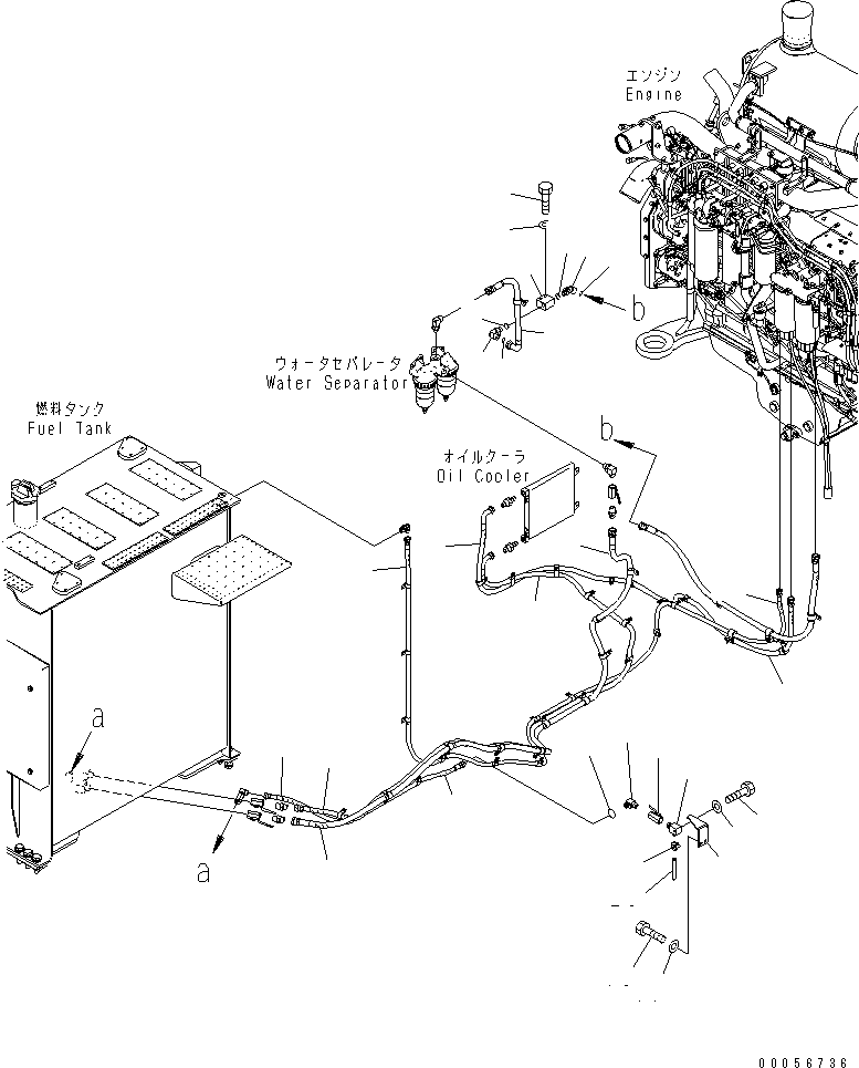 Excavators Komatsu / PC1250SP-8R S/N 35001-35200 (W/O EGR, +55C DEGREE)(pc12507c) / FUEL LINE(#35001-)(090040 : D0200-01A0)