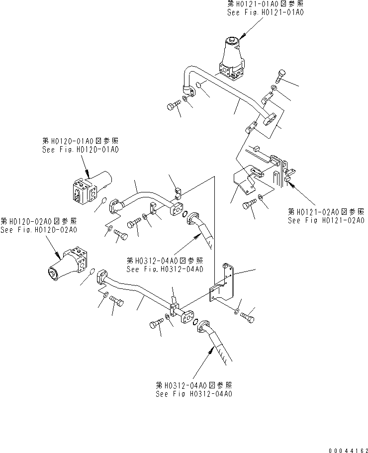 Excavators Komatsu / PC1250SP-8R S/N 35001-35200 (W/O EGR, +55C DEGREE)(pc12507c) / DELIVERY LINE (NO.1 ? NO.2 AND NO.3 VALVE)(#35001-)(180260 : H0312-03A0)