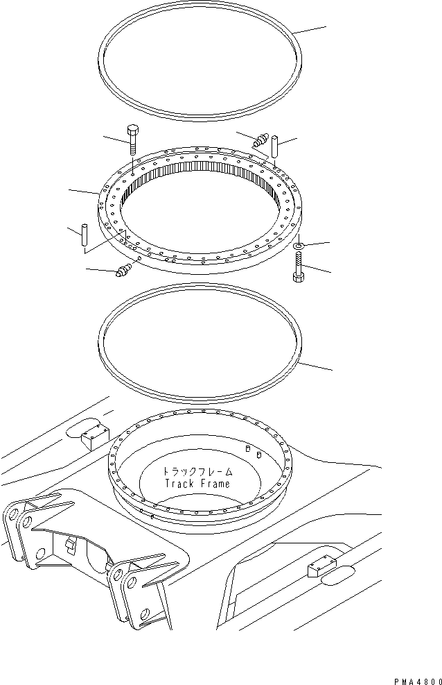 Excavators Komatsu / PC128US-1 S/N 1001-UP(pc128u0r) / SWING CIRCLE(270010 : N1110-01A0)