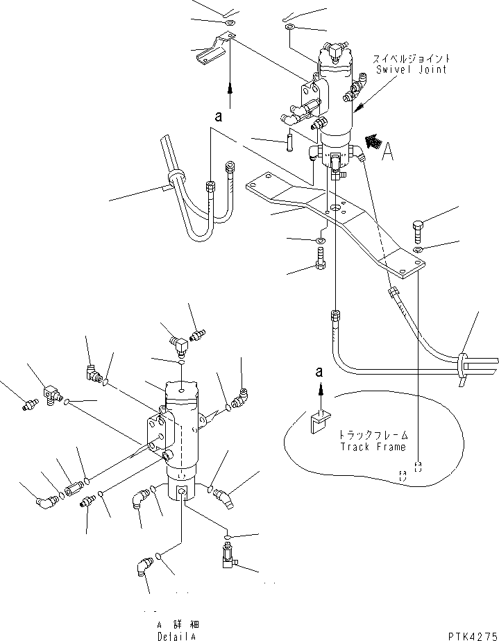 Excavators Komatsu / PC128US-1 S/N 1001-UP(pc128u0r) / SWIVEL JOINT (RELATED PARTS) (BLADE LESS)(270060 : N1310-01A1)