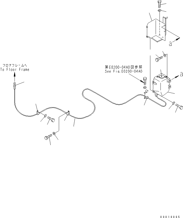 Excavators Komatsu / PC128US-2-A S/N 9501-UP(pc128u2r) / WINDOW WASHER(210340 : K0350-01A0)