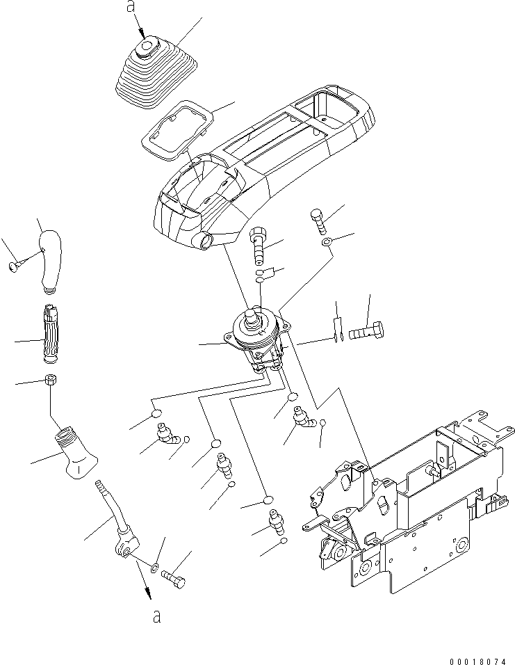 Excavators Komatsu / PC128US-2-A S/N 9501-UP(pc128u2r) / FLOOR FRAME (LEVER AND VALVE) (L.H.)(210480 : K1110-08A0)