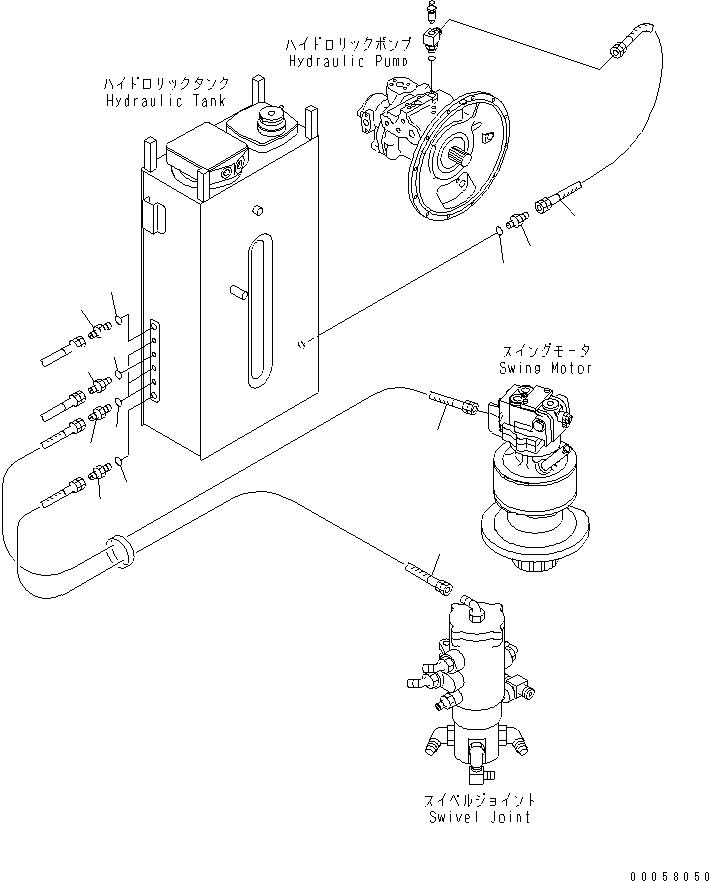 Excavators Komatsu / PC128US-2 S/N 5001-9500 (For North America)(pc128usc) / DRAIN LINE(#5001-)(150120 : H0340-01A0)
