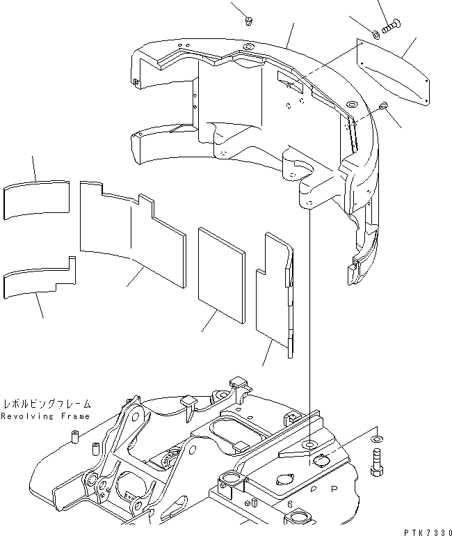 Excavators Komatsu / PC128US-2 S/N 5001-9500 (For North America)(pc128usc) / COUNTER WEIGHT (YELLOW)(#5001-)(240270 : M1510-01A2)