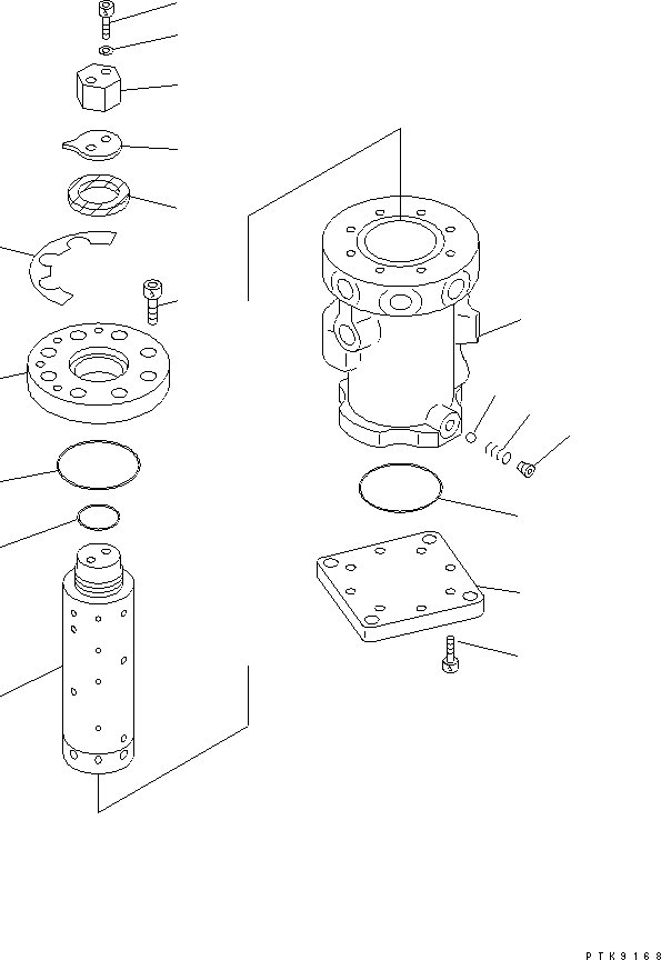 Excavators Komatsu / PC128US-2 S/N 5001-9500(pc128usr) / SHUTTLE VALVE (MULTI PATTERN) (MULTI VALVE)(#5001-7300)(150540 : H1833-01A1)