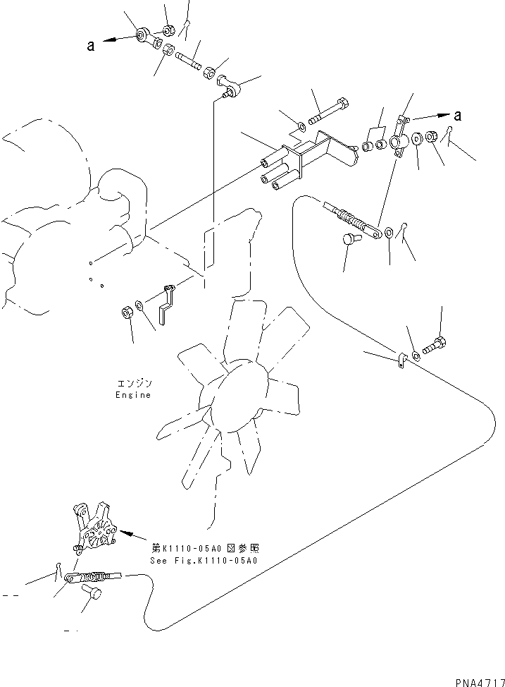 Komatsu parts book diagram for PC128UU-1 S/N 1001-UP: FUEL CONTROL(#1001-2346)