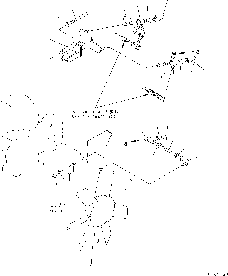 Komatsu parts book diagram for PC128UU-1 S/N 1001-UP: FUEL CONTROL (BRACKET) (FOR AUTO DECEL)(#1001-2346)