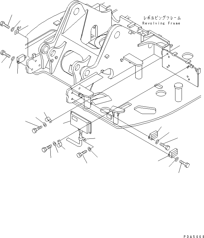 Komatsu parts book diagram for PC128UU-1 S/N 1001-UP: ELECTRICAL (SAFETY EQUIPMENT) (FOR AUTO HORIZONTALLY DIGGING)(#1001-2346)