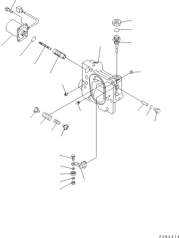 Komatsu parts book diagram for PC128UU-1 S/N 1001-UP: MAIN PUMP (5/9)(#1001-2346)