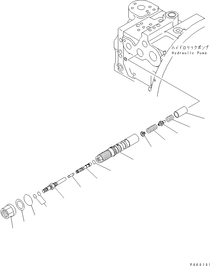 Komatsu parts book diagram for PC128UU-1 S/N 1001-UP: MAIN PUMP (5/10)(#2347-)