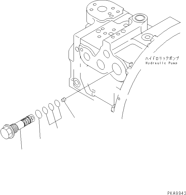 Komatsu parts book diagram for PC128UU-1 S/N 1001-UP: MAIN PUMP (7/10)(#2347-)