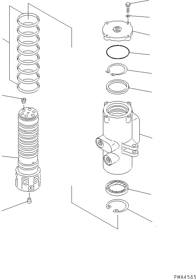 Komatsu parts book diagram for PC128UU-1 S/N 1001-UP: SWIVEL JOINT (INNER PARTS)