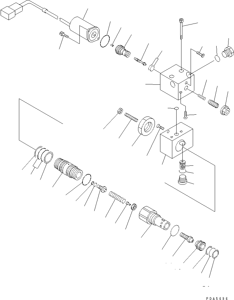 Komatsu parts book diagram for PC128UU-1 S/N 1001-UP: SWING MOTOR (3/3)(#1001-2346)