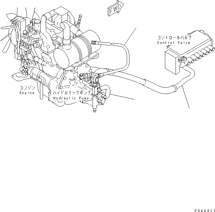 Komatsu parts book diagram for PC128UU-1 S/N 1001-UP: PERIODICAL REPLACEMENT CRITICAL PARTS (2/2) (HYDRAULIC HOSE)(#2347-)