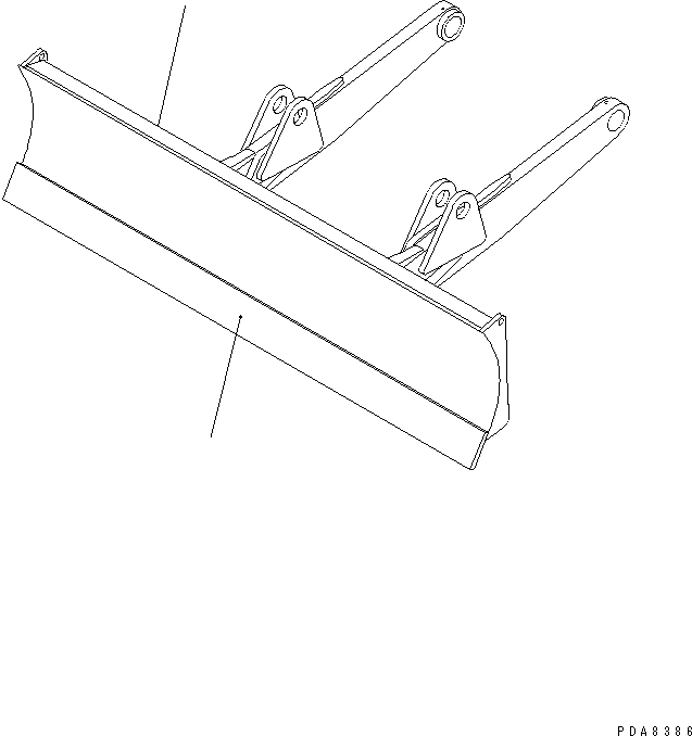 Komatsu parts book diagram for PC128UU-1 S/N 1001-UP: BLADE