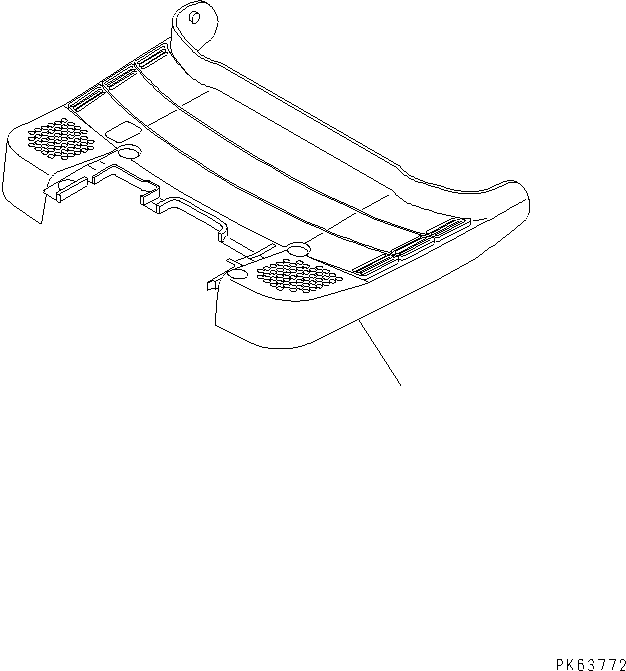 Komatsu parts book diagram for PC12R-8 S/N 10001-UP: FLOOR MAT (FOR CAR HEATER)