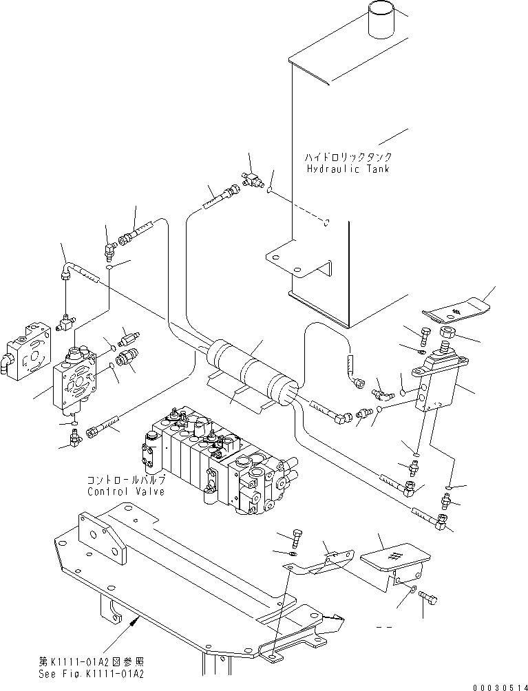 Komatsu parts book diagram for PC12R-8 S/N 10001-UP: ATTACHMENT CONTROL PEDAL AND TRAVEL CONTROL STAND MOUNTING PARTS (U.S.A. SPEC.)