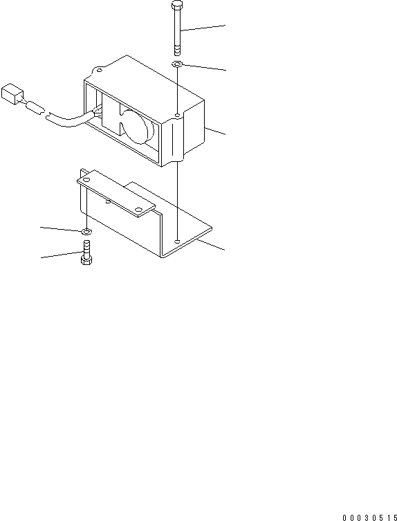 Komatsu parts book diagram for PC12R-8 S/N 10001-UP: TRAVEL BUZZER (U.S.A. SPEC.)