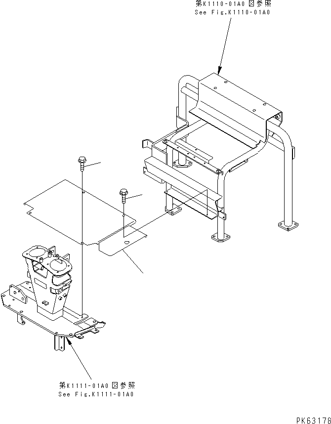 Excavators Komatsu / PC12R-8 S/N 10001-UP(pc12r-8r) / FLOOR COVER(210370 : K1130-01A0)