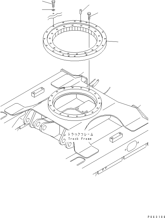 Excavators Komatsu / PC12R-8 S/N 10001-UP(pc12r-8r) / SWING CIRCLE(270010 : N1110-01A0)