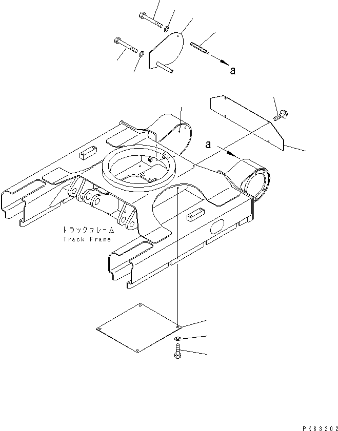 Excavators Komatsu / PC12R-8 S/N 10001-UP(pc12r-8r) / TRACK FRAME COVER(330110 : R1130-01A0)