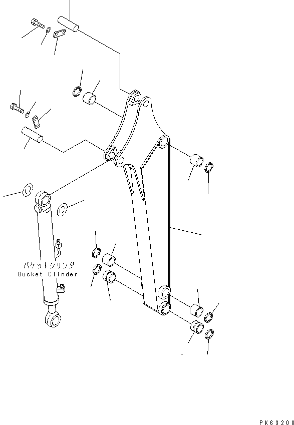 Excavators Komatsu / PC12R-8 S/N 10001-UP(pc12r-8r) / ARM(360050 : T1210-01A0)