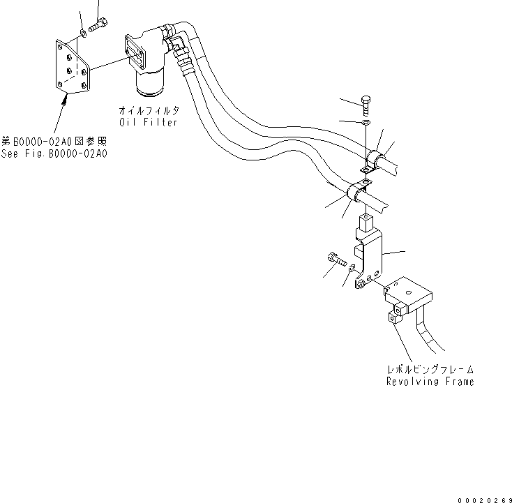 Excavators Komatsu / PC130-7 S/N 70001-UP (For Australia)(pc130-0c) / REMOTE FILTER MOUNT(030050 : B0100-03A0)