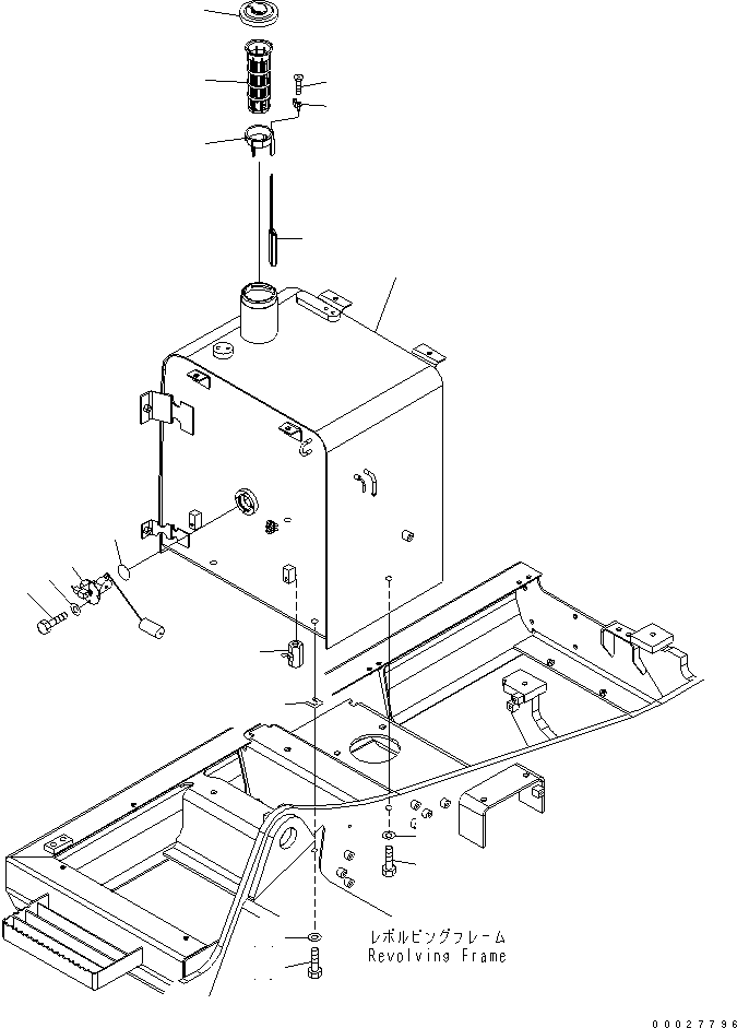 Excavators Komatsu / PC130-7 S/N 70001-UP (For Australia)(pc130-0c) / FUEL TANK(#70263-)(090010 : D0100-01A1)