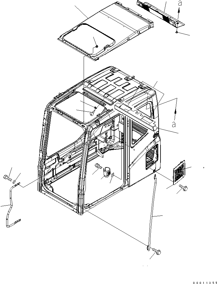 Excavators Komatsu / PC130-7 S/N 70001-UP (For Australia)(pc130-0c) / FLOOR FRAME (OPERATOR