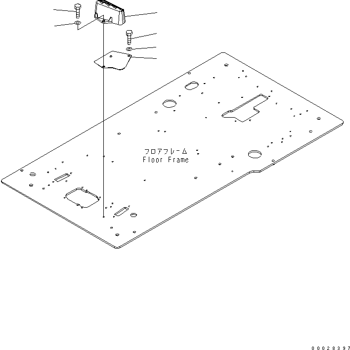 Excavators Komatsu / PC130-7 S/N 70001-UP (For Australia)(pc130-0c) / FLOOR FRAME (OPERATOR