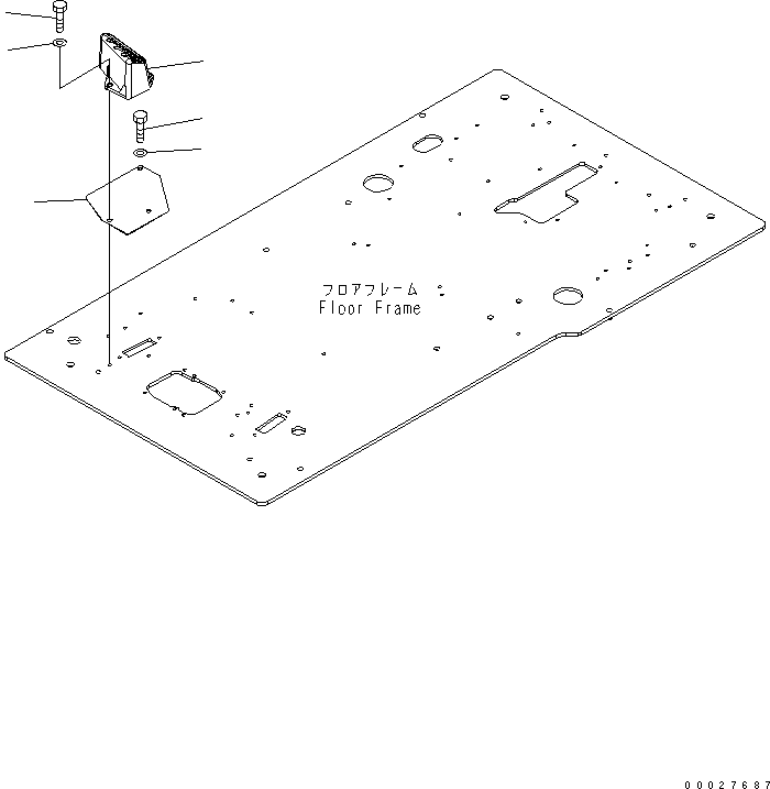 Excavators Komatsu / PC130-7 S/N 70001-UP (For Australia)(pc130-0c) / FLOOR FRAME (OPERATOR