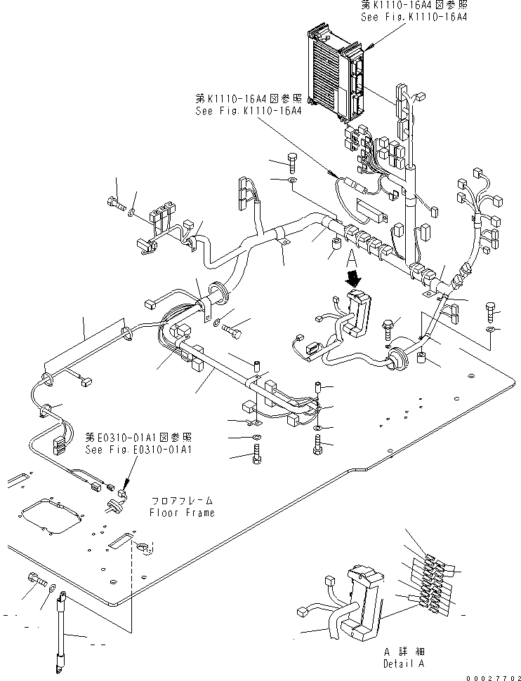 Excavators Komatsu / PC130-7 S/N 70001-UP (For Australia)(pc130-0c) / FLOOR FRAME (OPERATOR