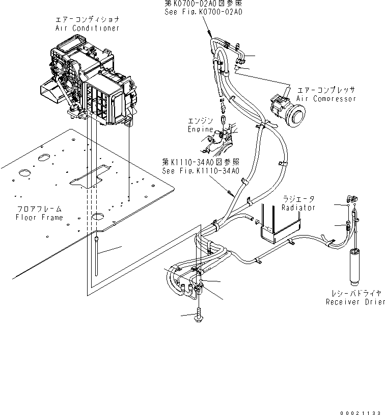 Excavators Komatsu / PC130-7 S/N 70001-UP (For Australia)(pc130-0c) / FLOOR FRAME (OPERATOR