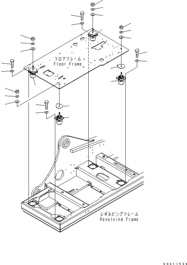 Excavators Komatsu / PC130-7 S/N 70001-UP (For Australia)(pc130-0c) / FLOOR MOUNT(#70001-71539)(210480 : K1120-01A0)