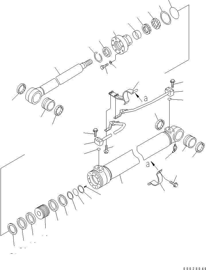 Excavators Komatsu / PC130-7 S/N 70001-UP (For Australia)(pc130-0c) / BOOM CYLINDER (INNER PARTS)(#70263-)(480140 : Y1620-01A3)
