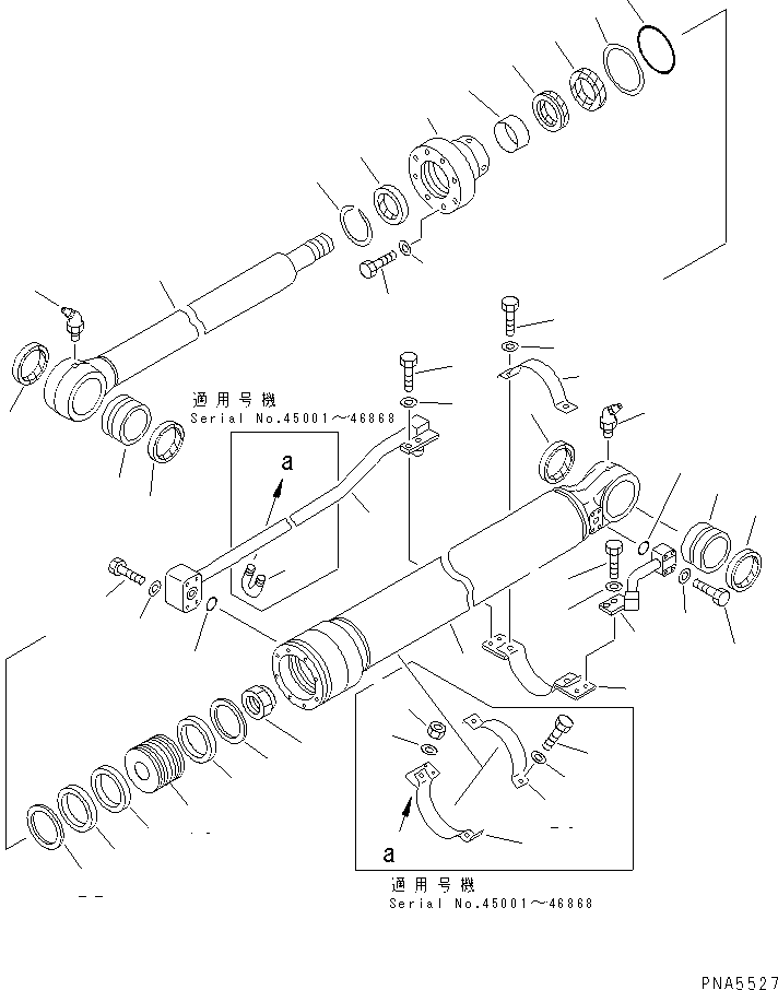 Excavators Komatsu / PC130-6E S/N 45001-UP(pc130-1r) / BUCKET CYLINDER (INNER PARTS)(#45001-50999)(480420 : Y1620-41A0)