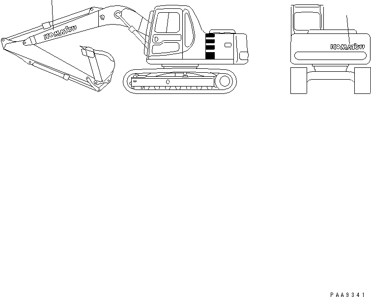 Excavators Komatsu / PC130-6E0-T2 S/N 60001-UP(pc130-4r) / LOGO (SMALL)(390020 : U0150-01A0)