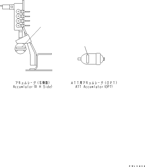 Excavators Komatsu / PC130-6E0-T2 S/N 60001-UP(pc130-4r) / PLATE (WITH 3 ACCUMLATOR)(390070 : U0580-01A1)