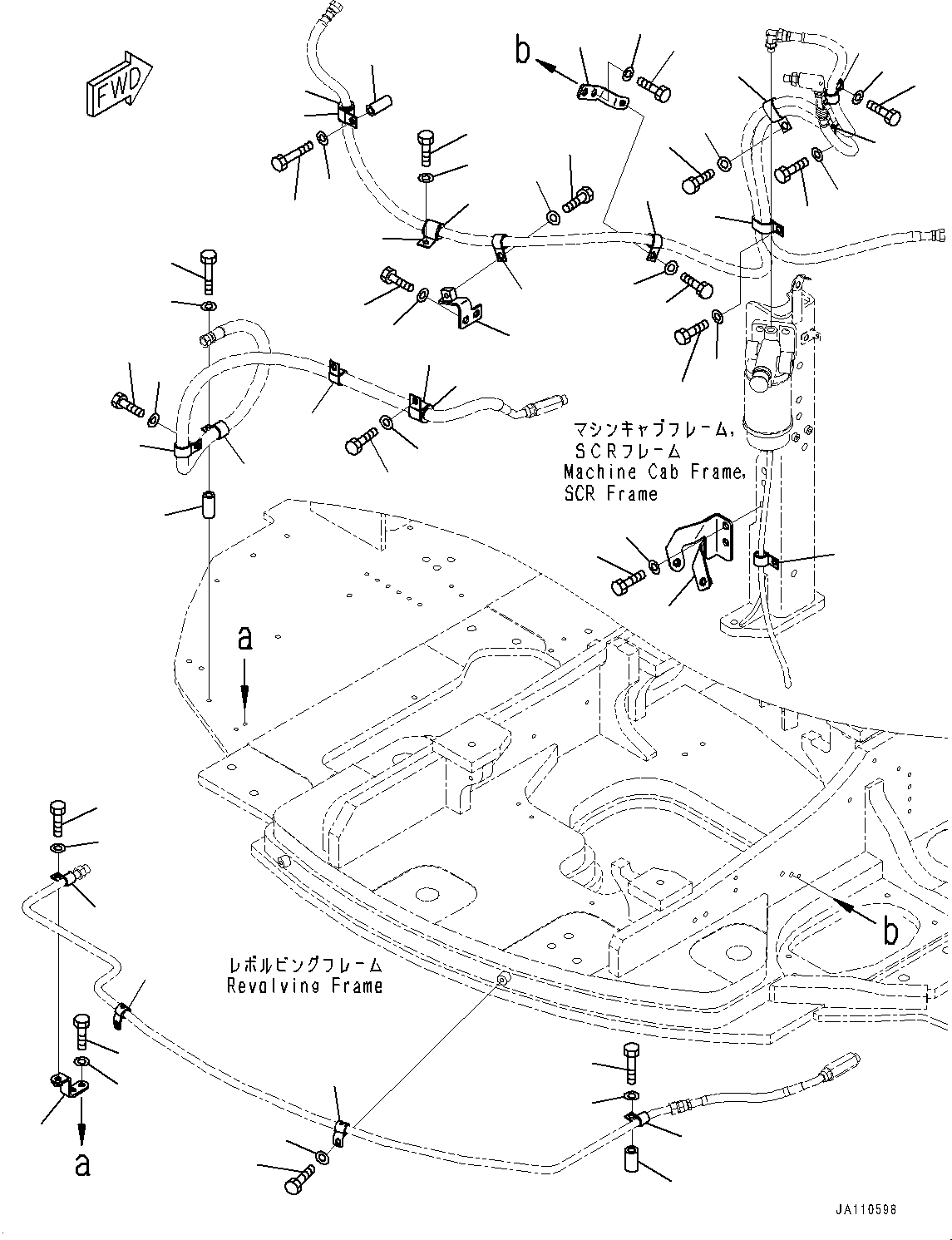 Excavators Komatsu / PC138US-11E0 S/N F60001 AND UP(pc1381e0) / FUEL SUPPLY PIPING, CLIP(D0200-001002 : D0200-001002)