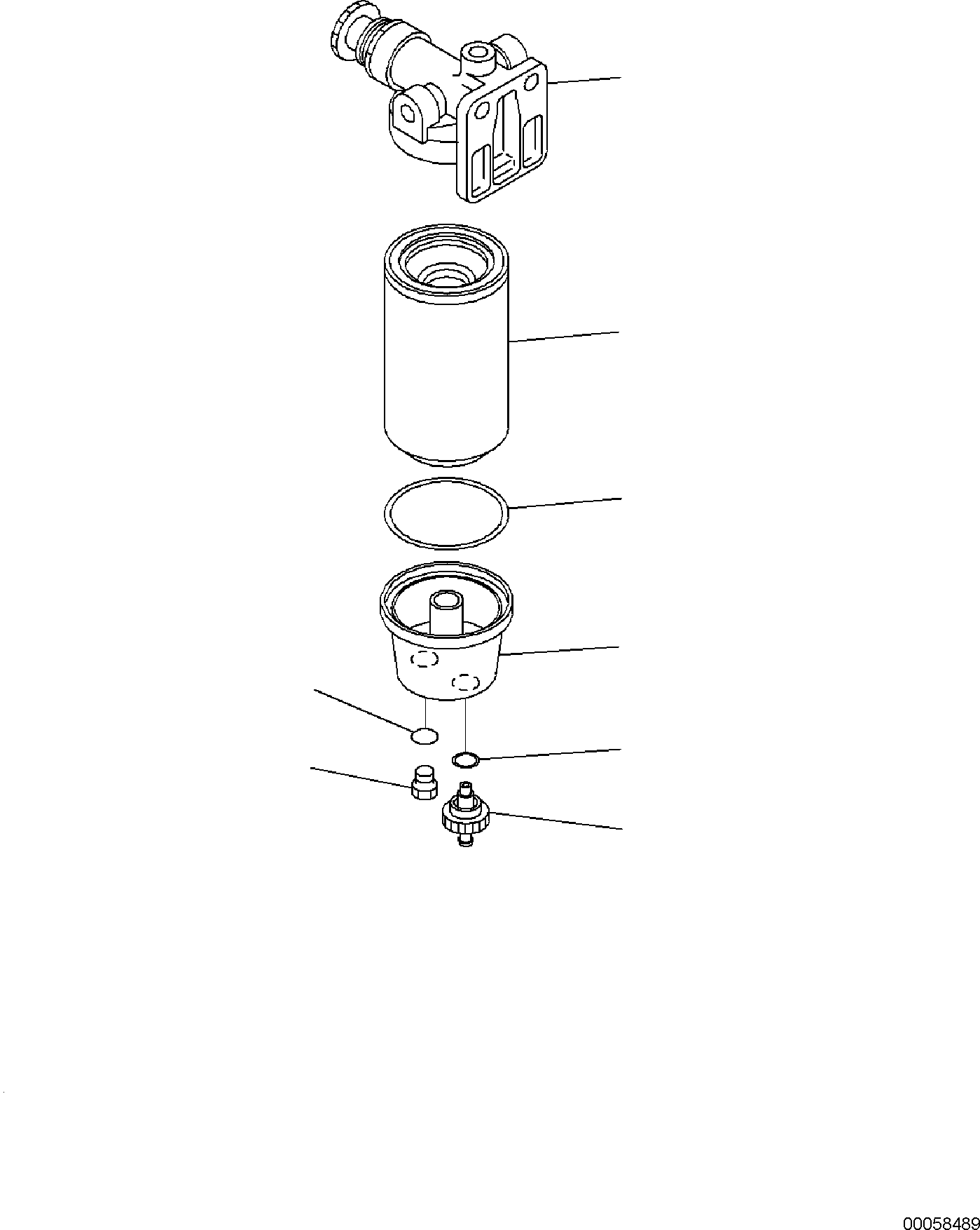 Excavators Komatsu / PC138US-11E0 S/N F60001 AND UP(pc1381e0) / FUEL SUPPLY PIPING, INNER PARTS, FUEL PREFILTER(D0200-001004 : D0200-001004)