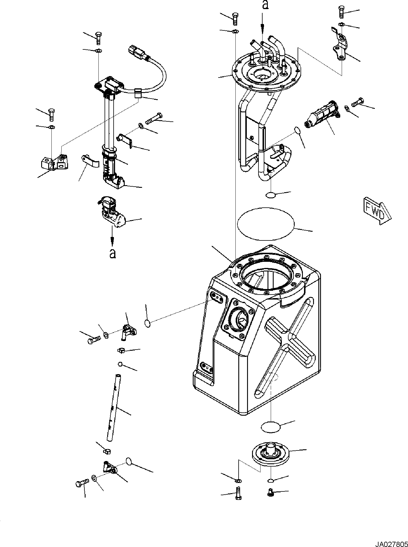 Excavators Komatsu / PC138US-11E0 S/N F60001 AND UP(pc1381e0) / DEF TANK, TANK AND SENSOR(D0500-001001 : D0500-001001)