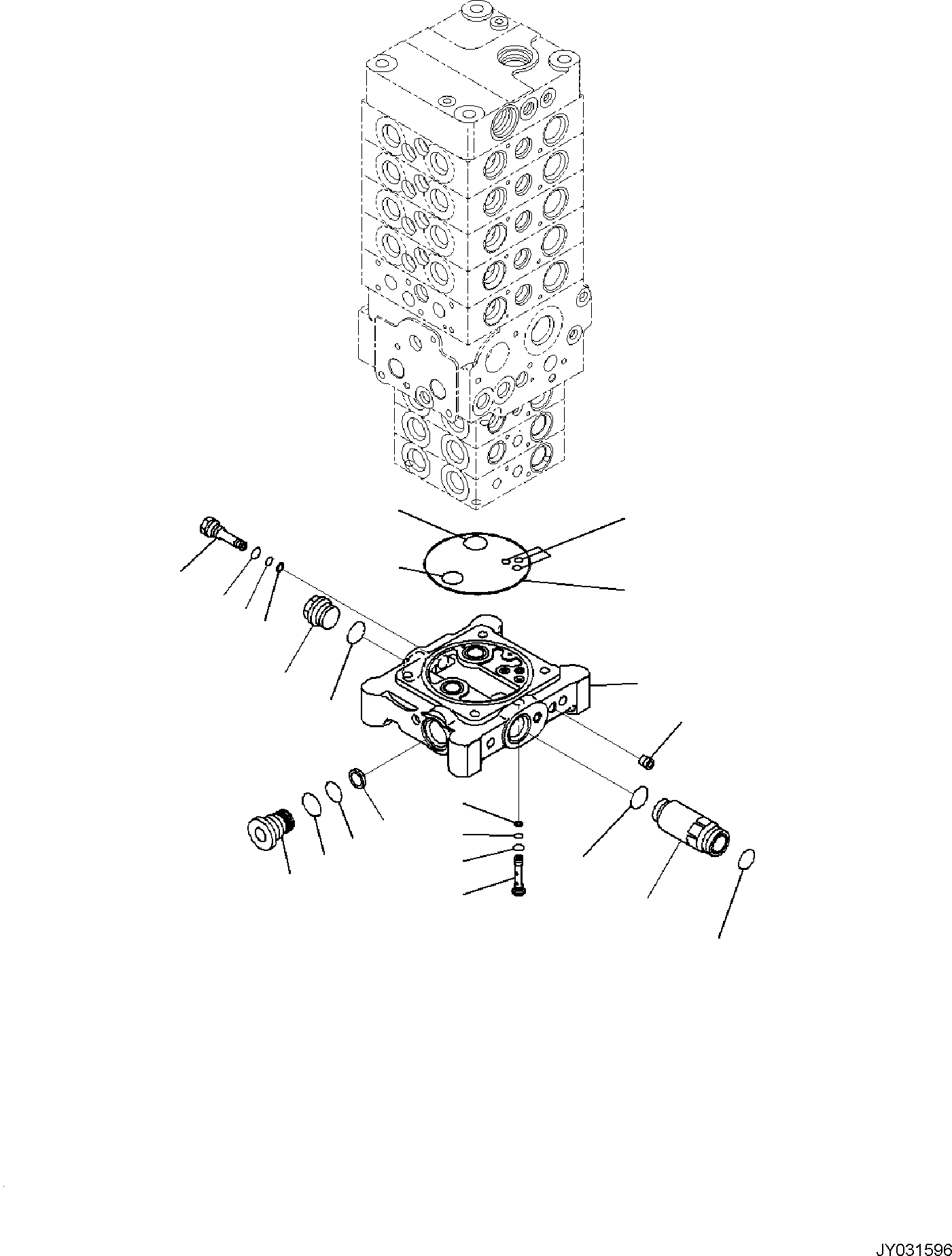 Excavators Komatsu / PC138US-11E0 S/N F60001 AND UP(pc1381e0) / CONTROL VALVE, 8-VALVE (12/29)(H0120-001012 : H0120-001012)